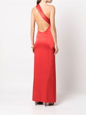 Alice + Olivia One-Shoulder Backless Gown- NWT
